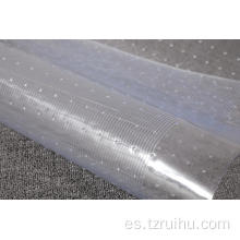 Alfombra de plástico de PVC flexible transparente suave